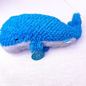 Manhattan Toy Co Under The Sea Winnie Whale Plush Stuffed Blue White 13"